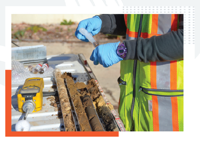 Close up of a wastewater treatment process at a plant