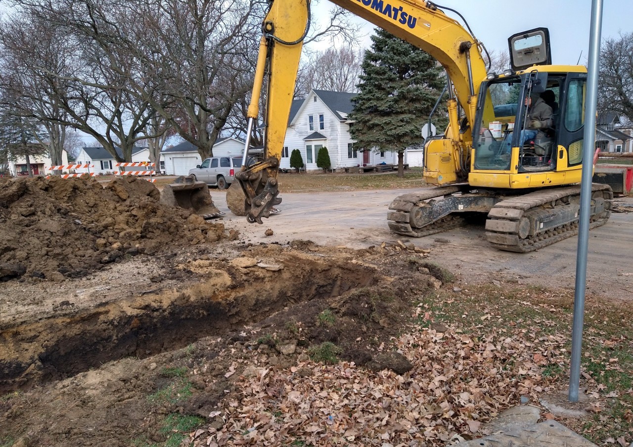 Replacement of lead service line in a community.